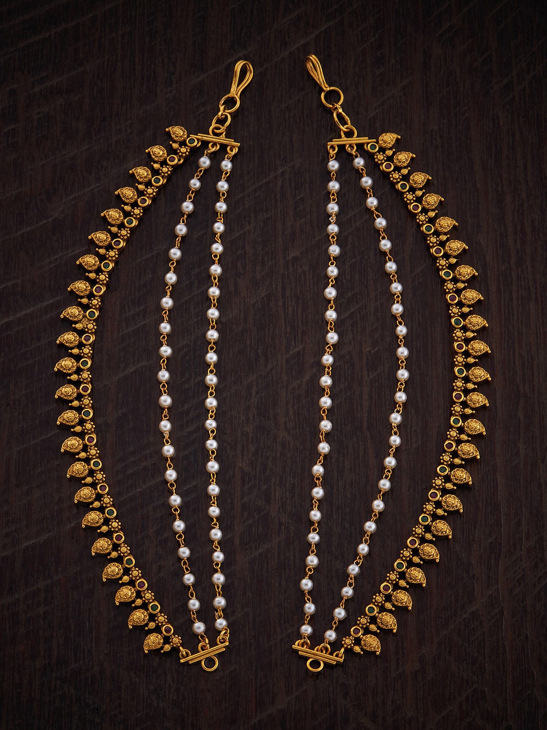 

Kushal's Fashion Jewellery Gold Plated Antique Matil