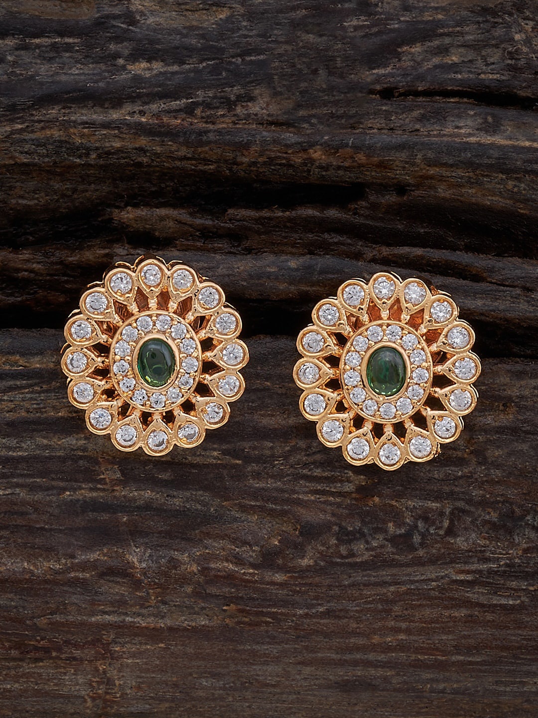 

Kushal's Fashion Jewellery Gold-Plated Classic Studs Earrings