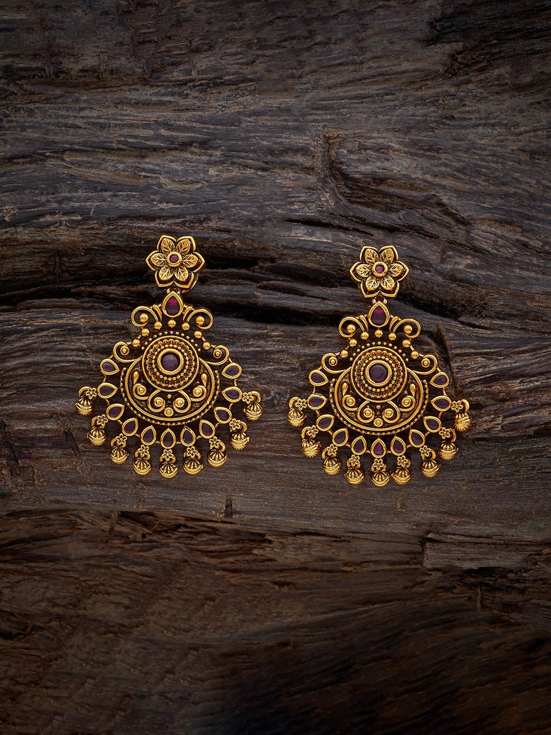 

Kushal's Fashion Jewellery Gold-Plated Classic Drop Earrings