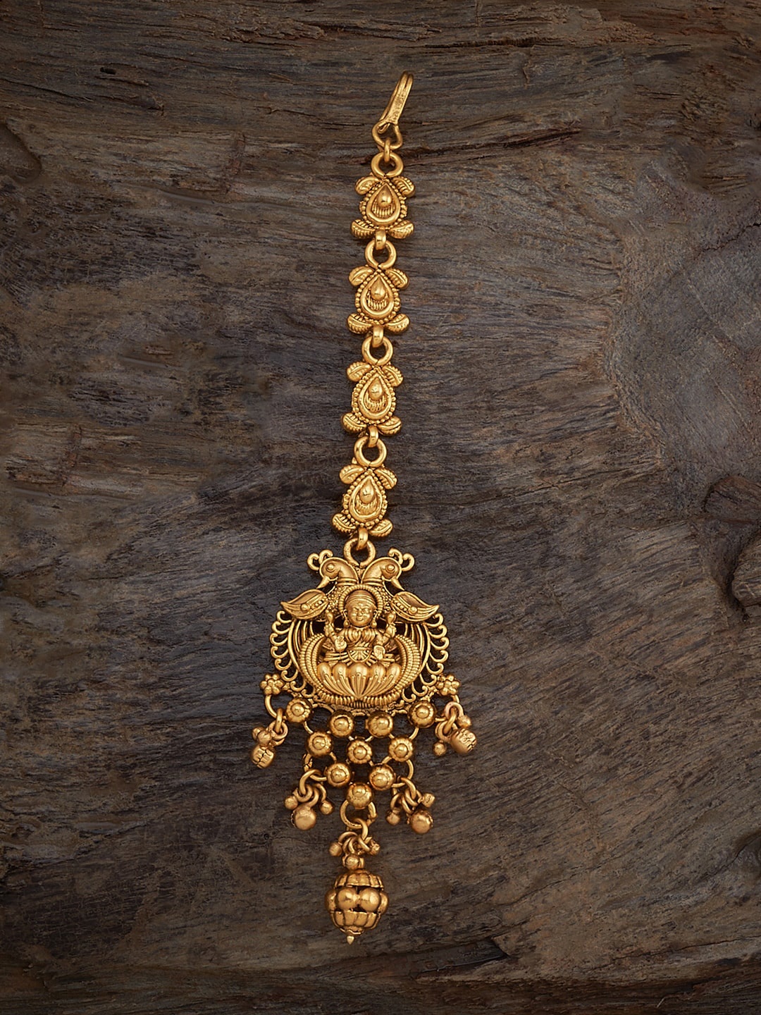 

Kushal's Fashion Jewellery Gold-Plated Maang Tikka Head Jewellery