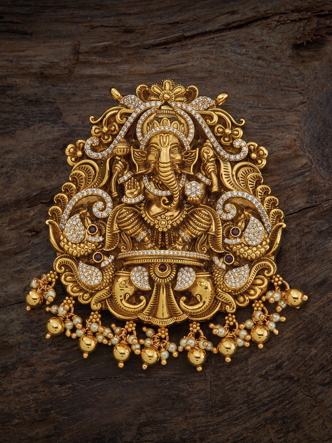 

Kushal's Fashion Jewellery 92.5 Pure Silver Gold-Plated Contemporary Pendants