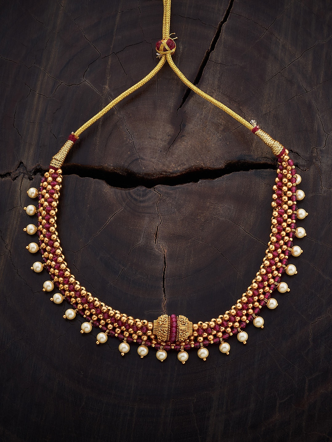 

Kushal's Fashion Jewellery Gold-Plated Necklace