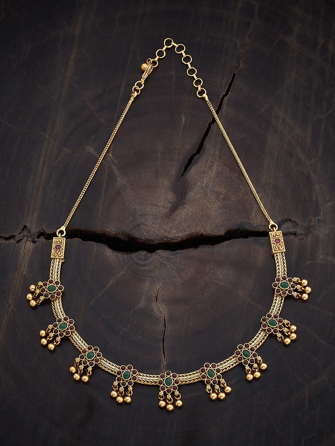 

Kushal's Fashion Jewellery Gold-Plated Necklace