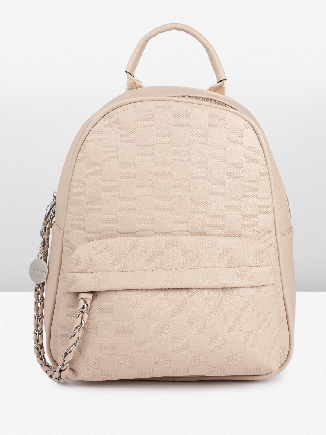 

DressBerry Textured Backpack, Beige