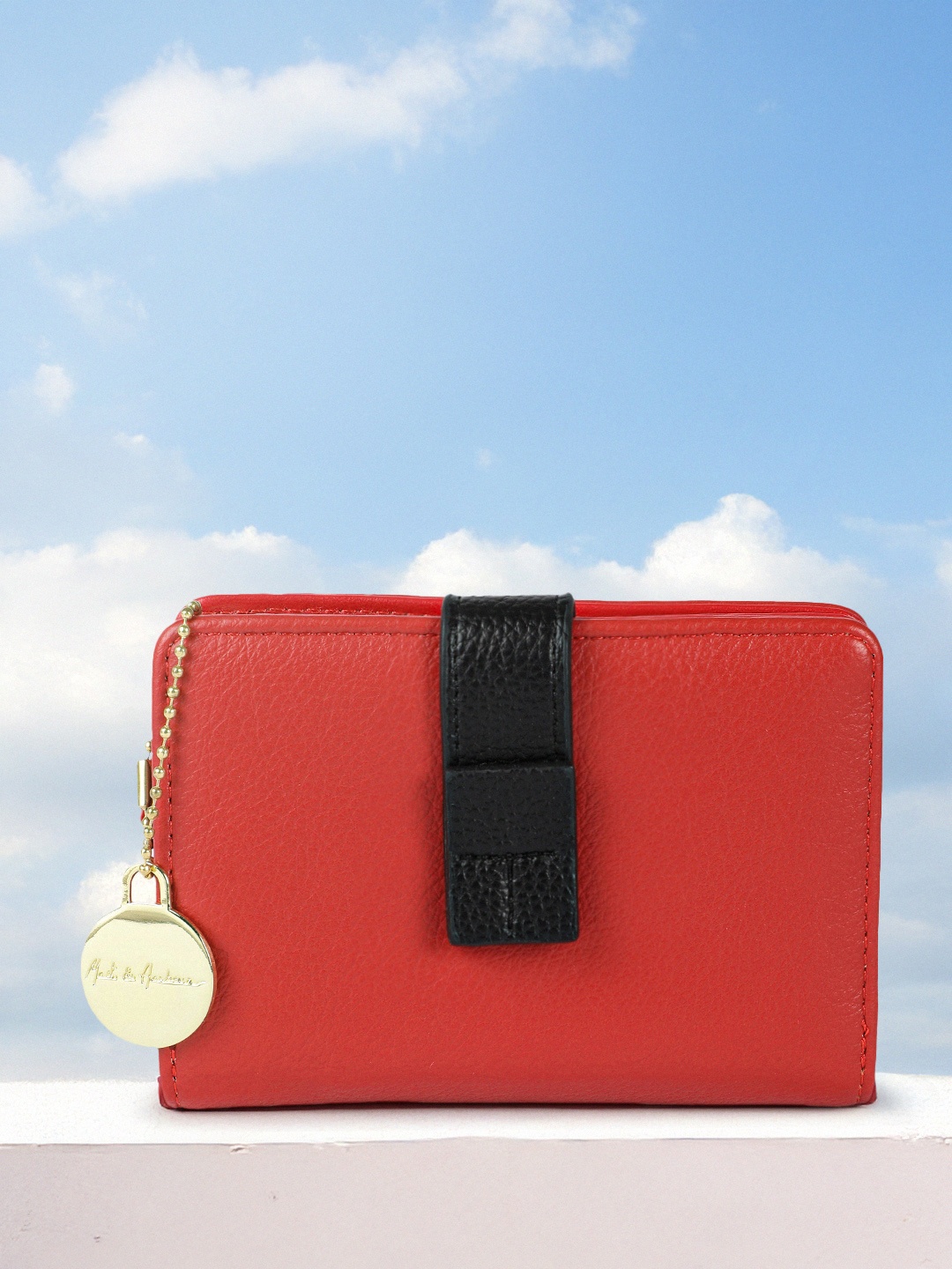 

Mast & Harbour Women Two Fold Wallet, Red