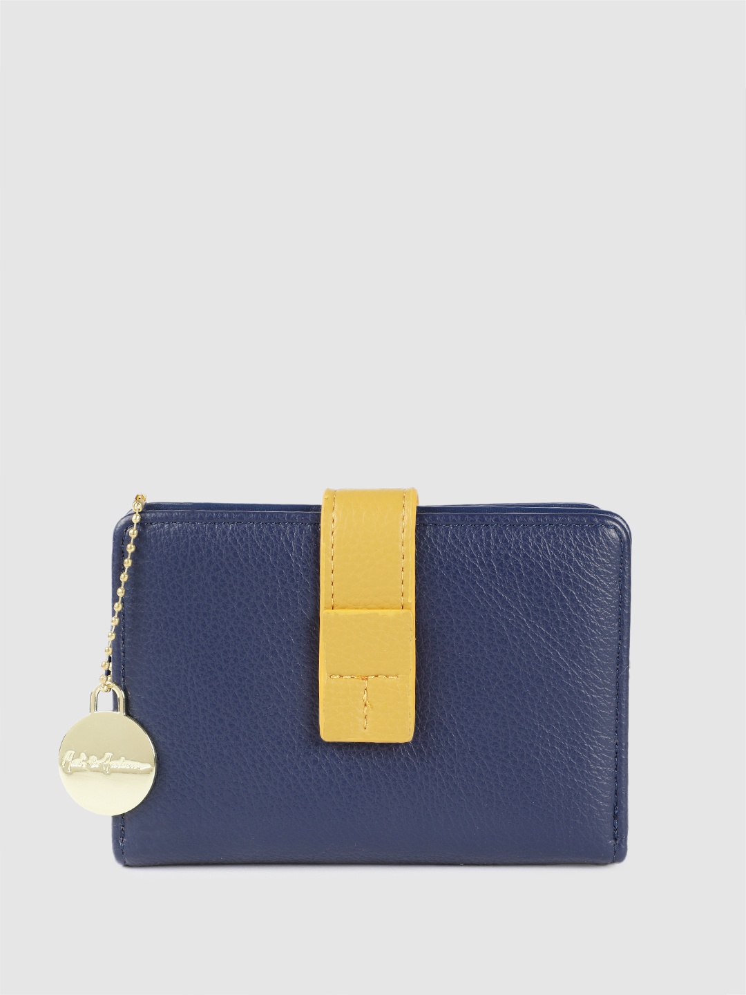 

Mast & Harbour Women Two Fold Wallet, Navy blue