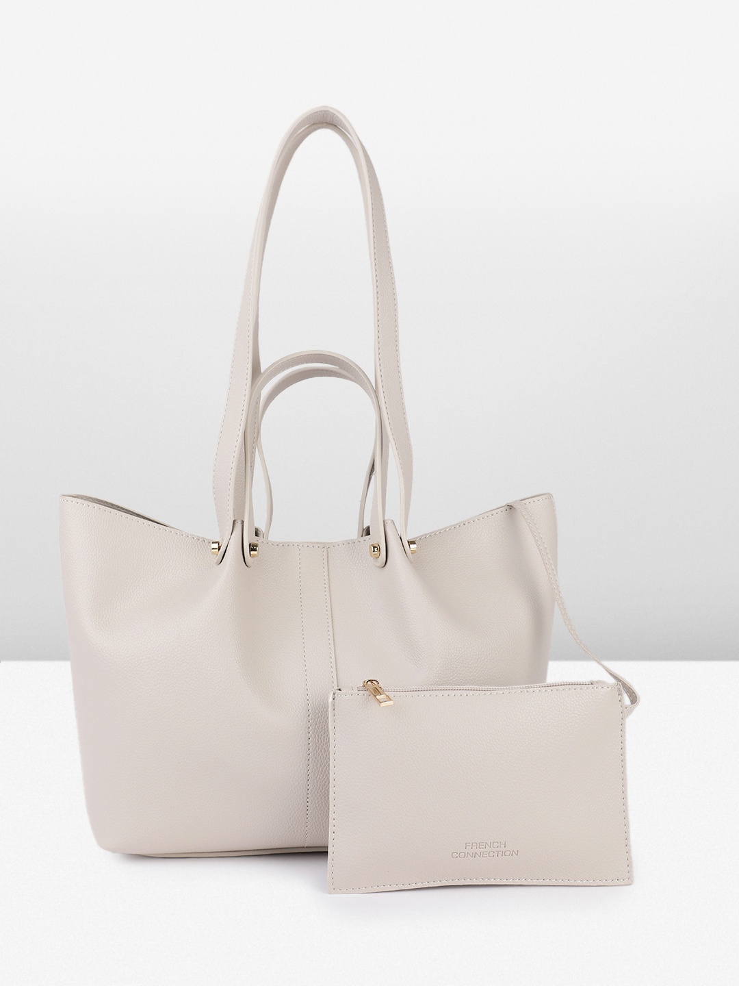 

French Connection Structured Handheld Bag, Grey