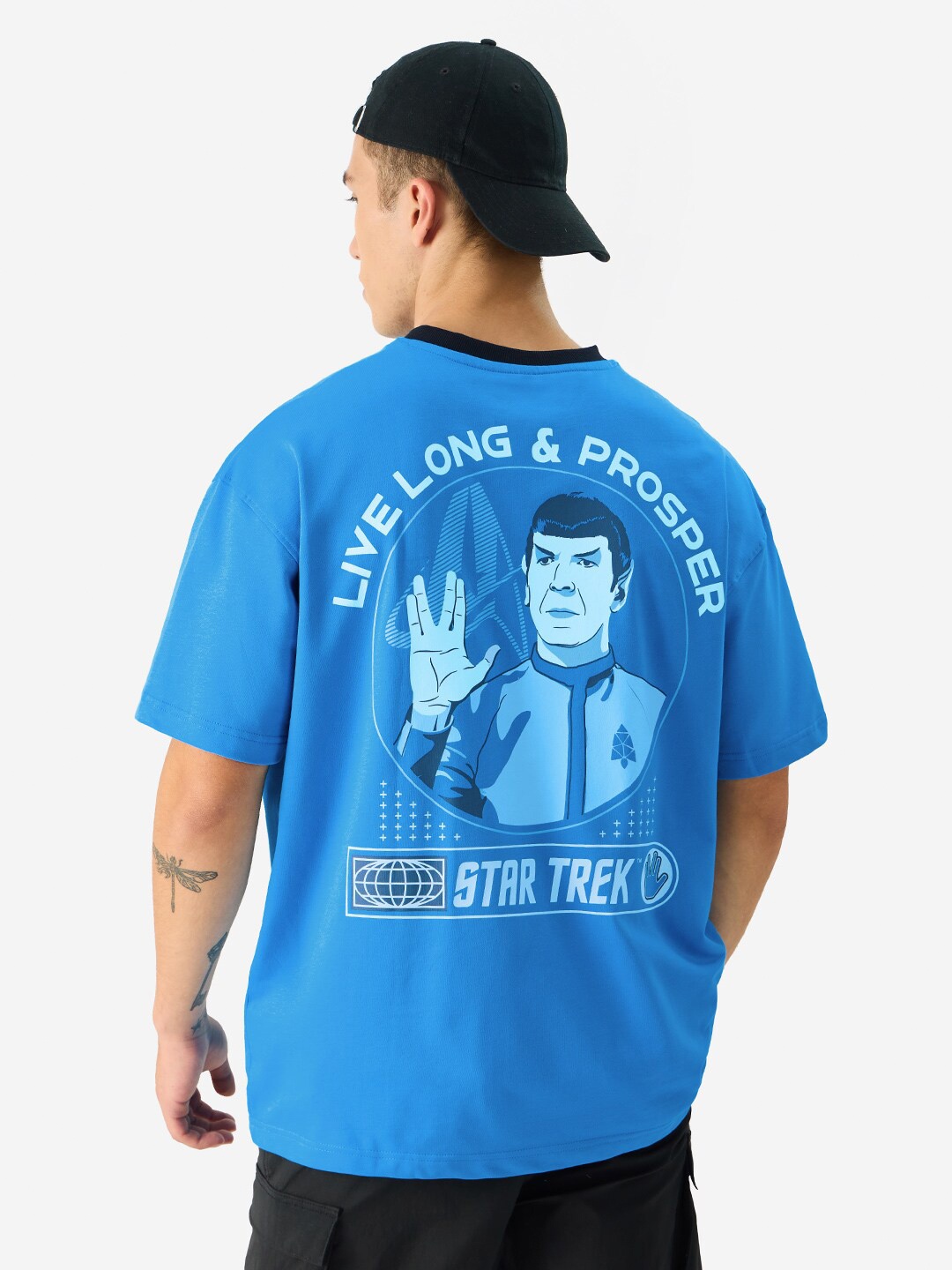 

The Souled Store Graphic Printed Cotton T-shirt, Blue