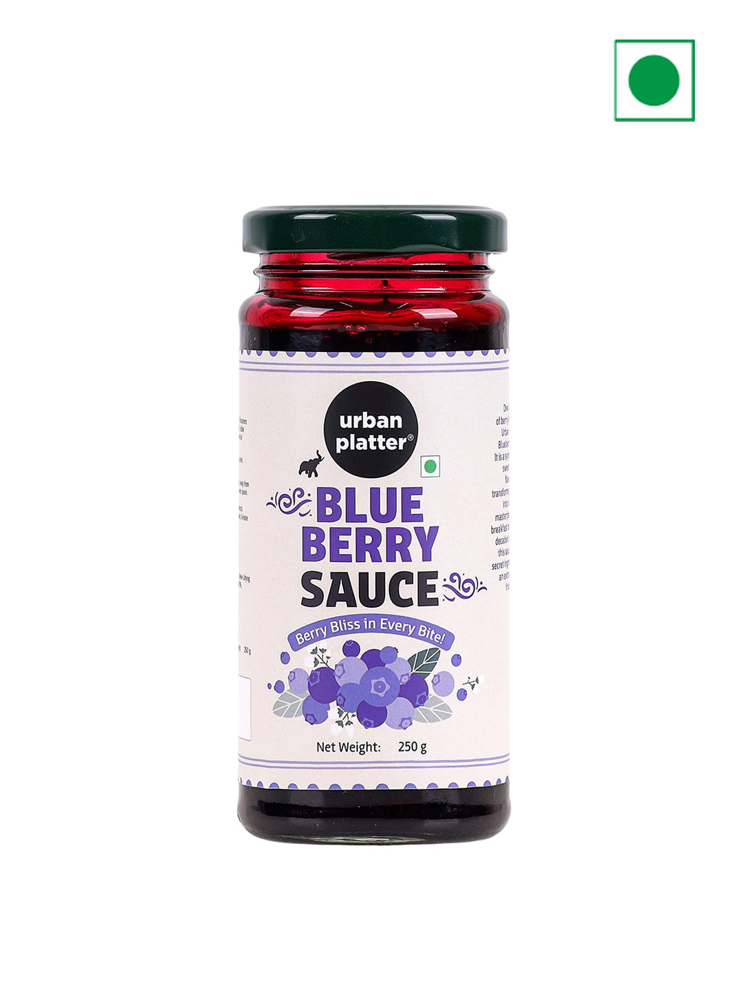 

URBAN PLATTER Blueberry Sauce 250 G, Purple