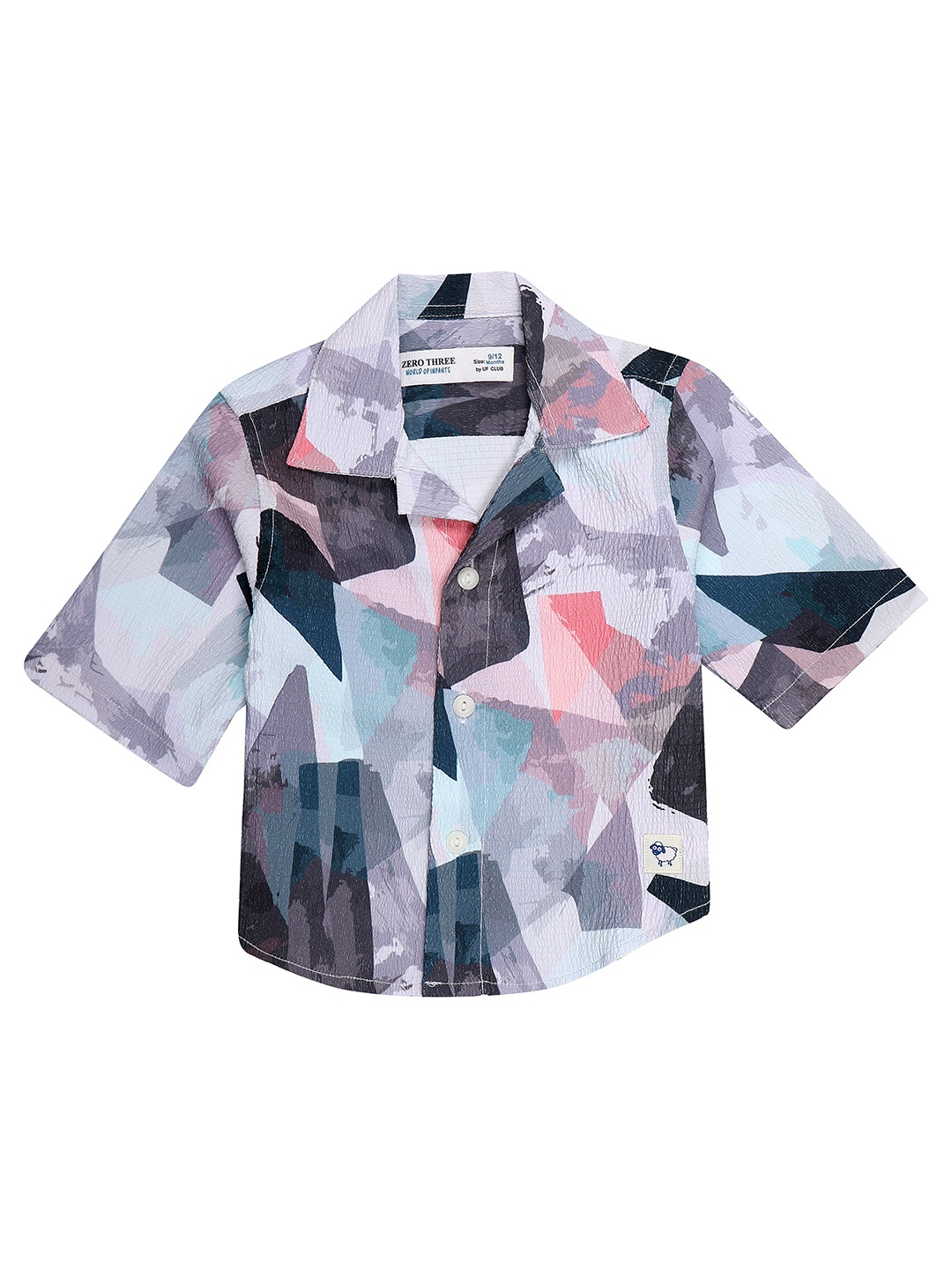 

ZERO THREE Boys Comfort Abstract Printed Casual Shirt, Multi