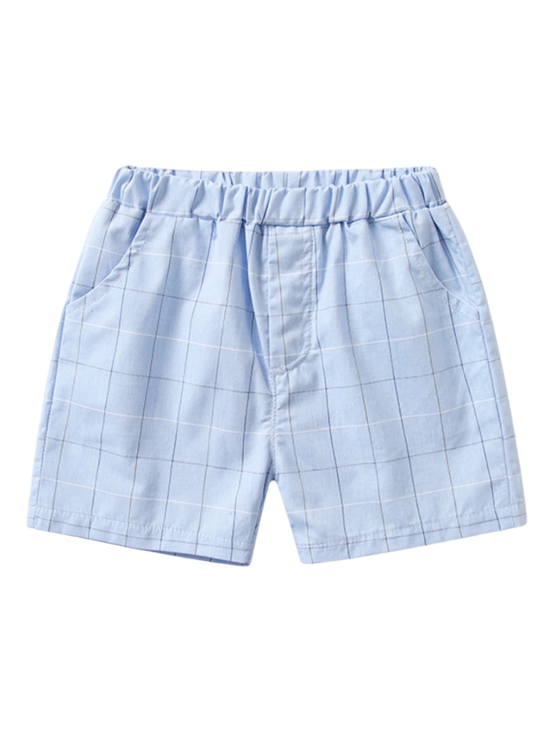 

StyleCast Girls Blue Checked Cotton Shorts