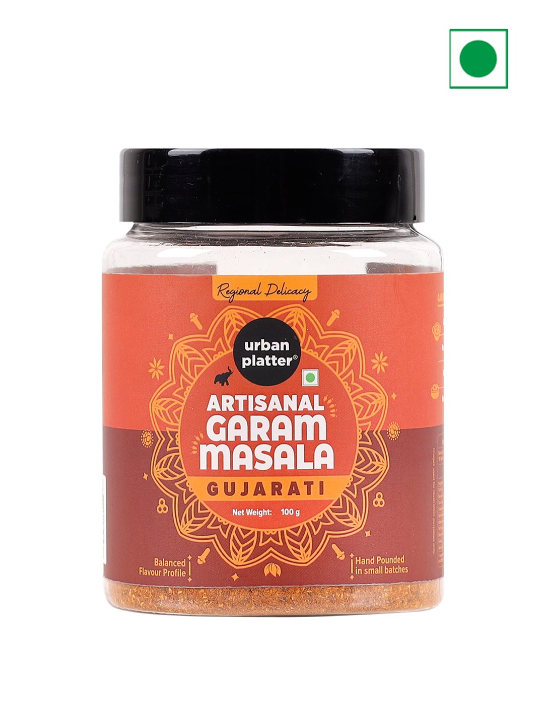 

URBAN PLATTER Artisanal Gujarati Garam Masala 100 G, Brown
