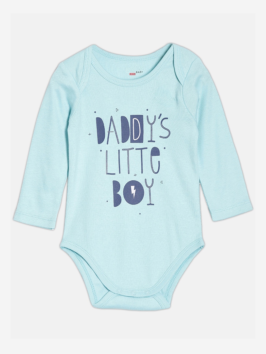 

Broon Infant Boys Printed Organic Cotton Bodysuit, Sea green