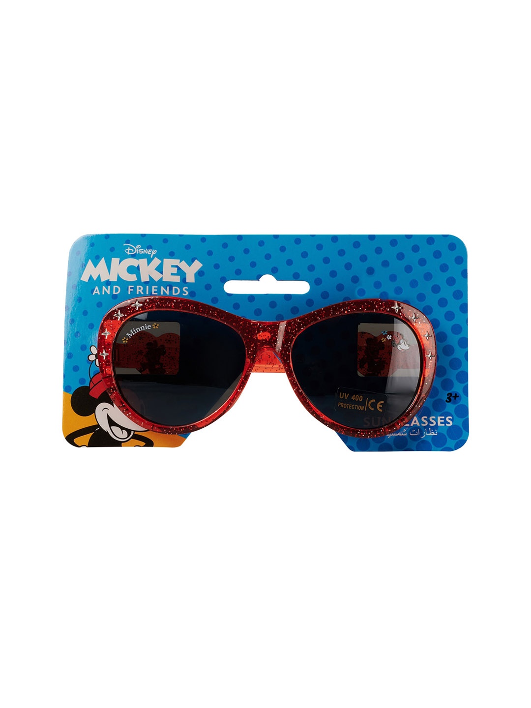 

Disney Kids Oval Minnie Sunglasses With UV Protected Lens TRHA22460, Red