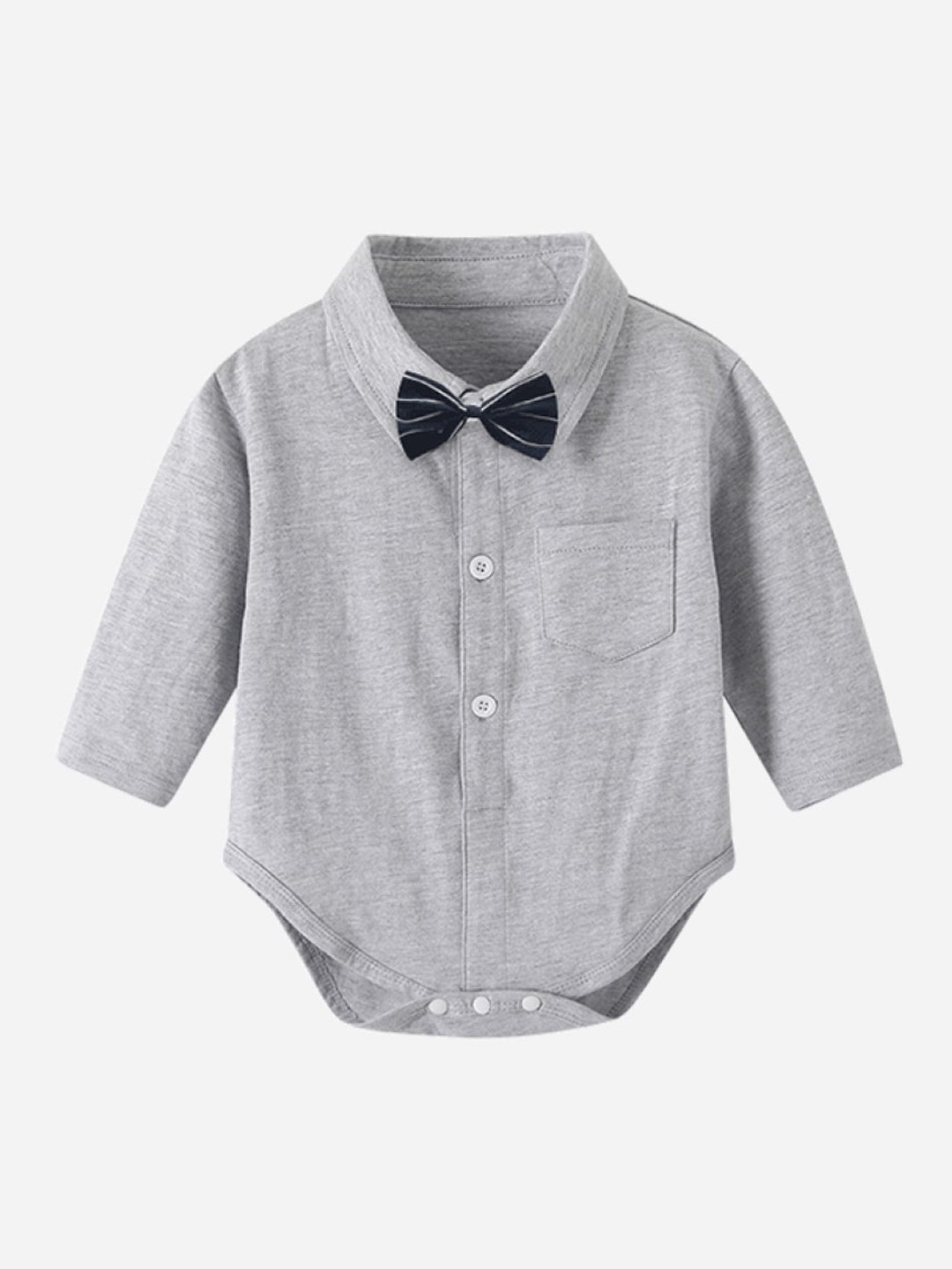 

StyleCast Infant Boys Grey Pure Cotton Bodysuit
