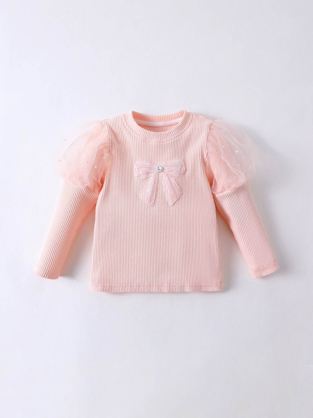 

StyleCast Girls Pink Ribbed Cotton Sweatshirt