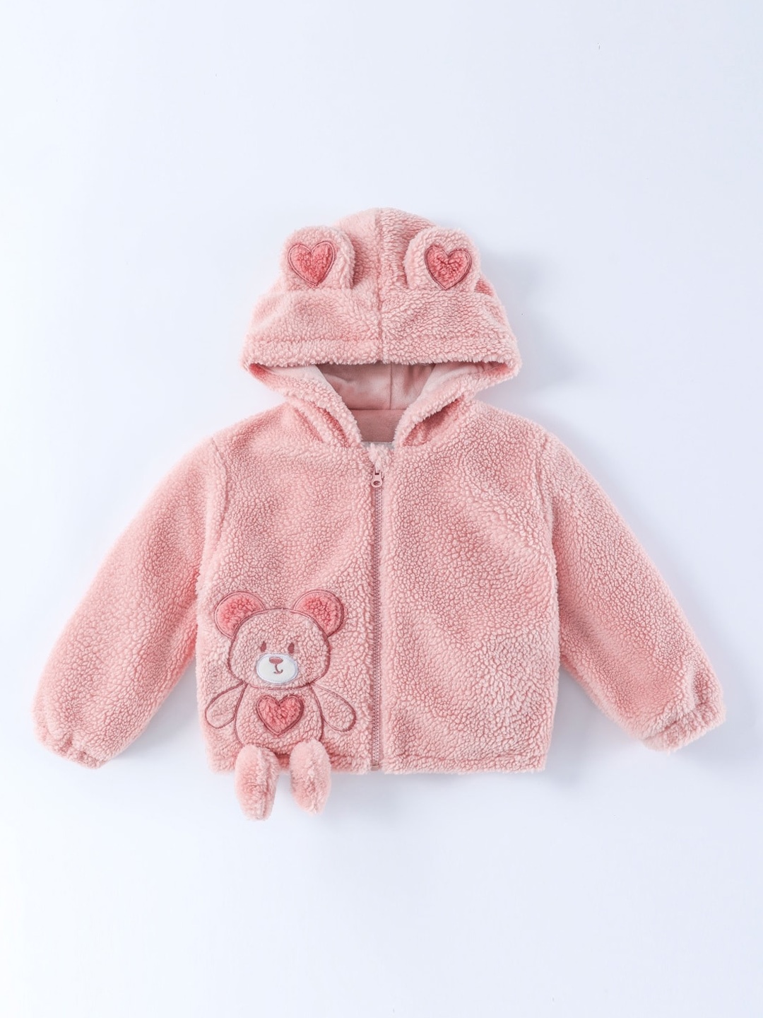 

StyleCast Girls Pink Patchwork Hood Crop Tailored Jacket