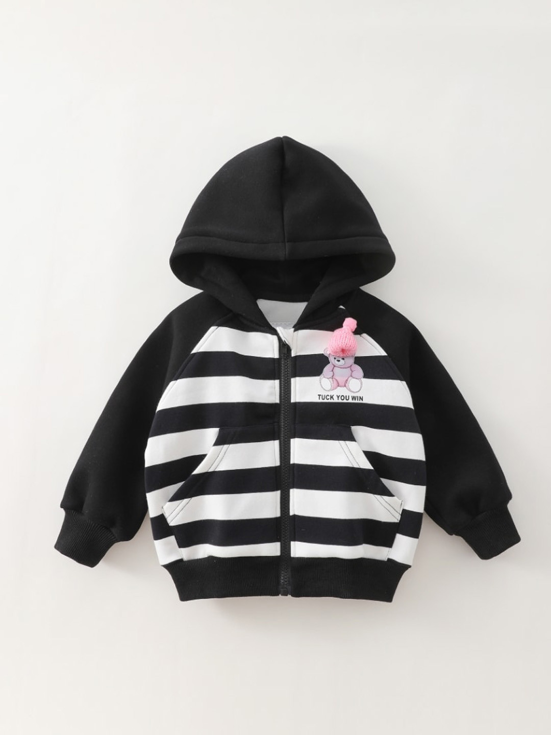 

StyleCast Black Girls Striped Crop Bomber Jacket