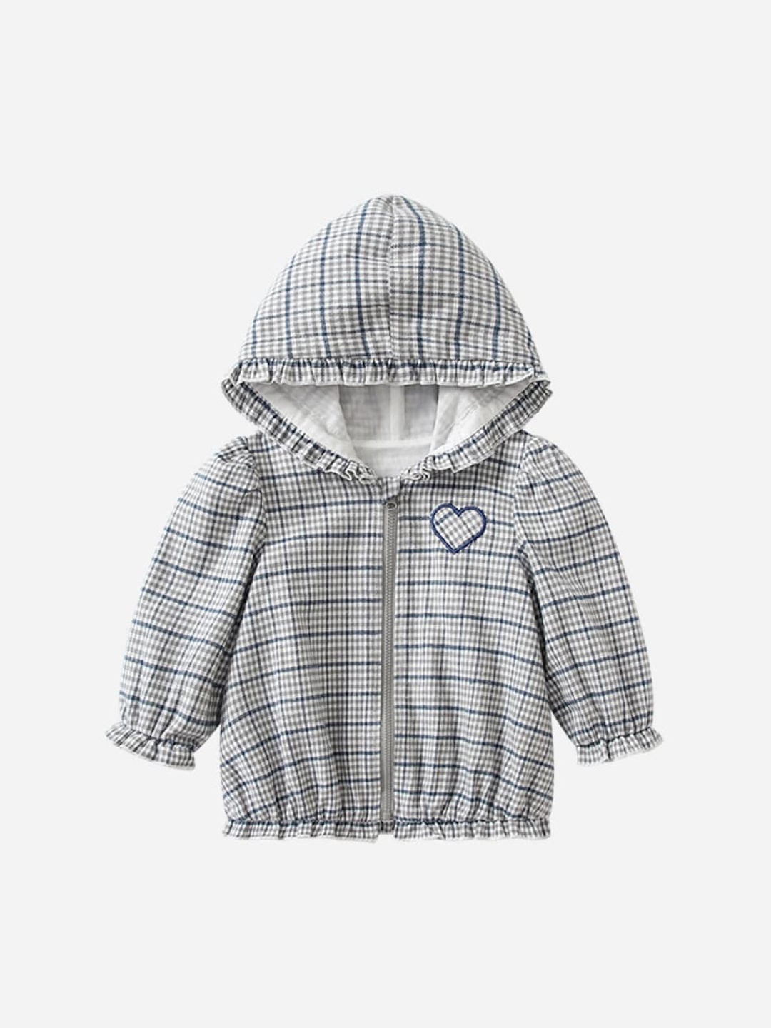 

StyleCast White Girls Checked Hood Tailored Jacket