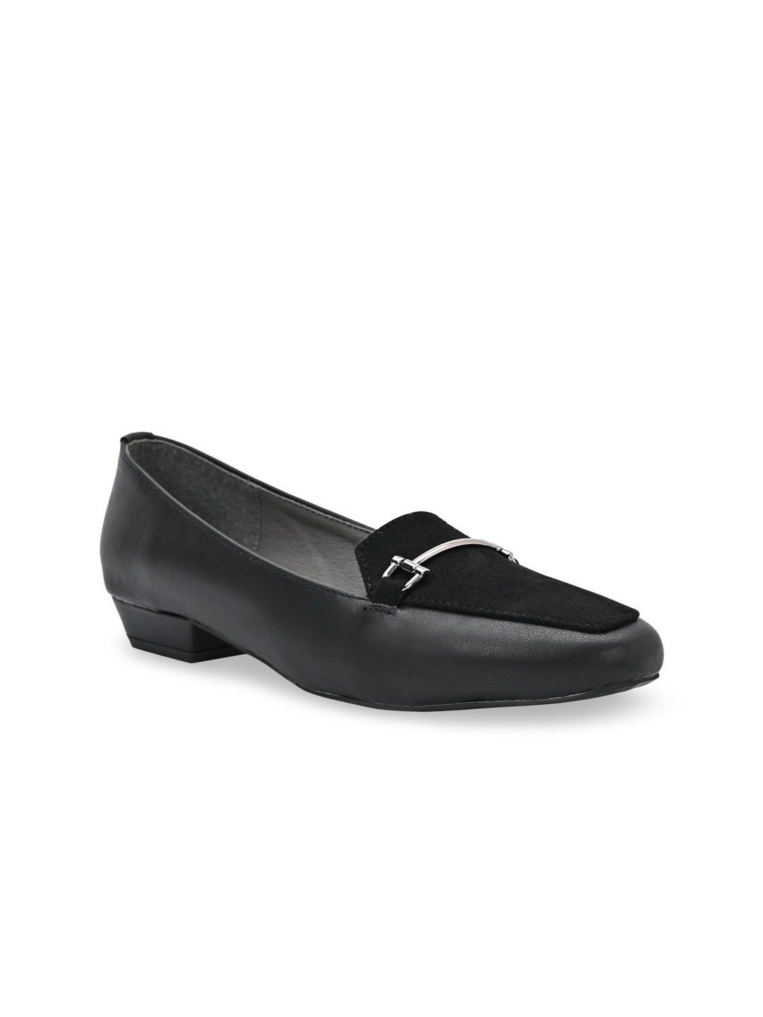 

Rocia Round Toe Block Heeled Pumps, Black