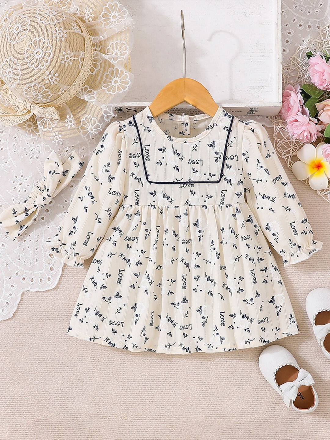 

StyleCast Girls White Print Fit & Flare Cotton Dress