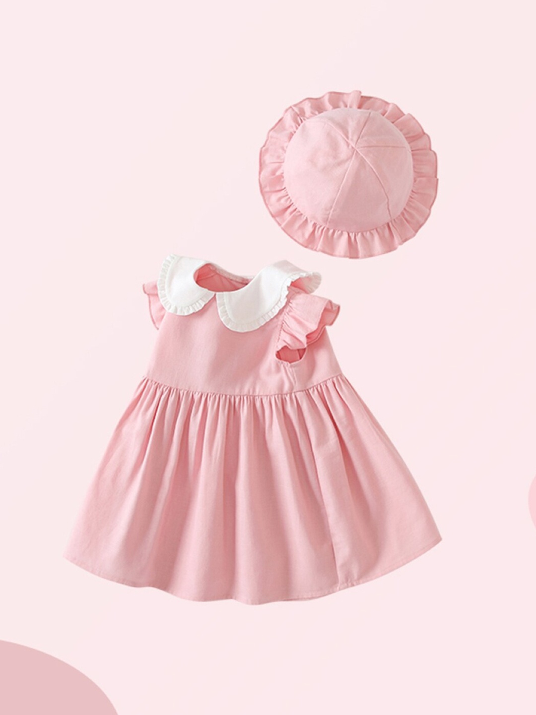 

StyleCast Infants Pink Flutter Sleeves Fit & Flare Dress