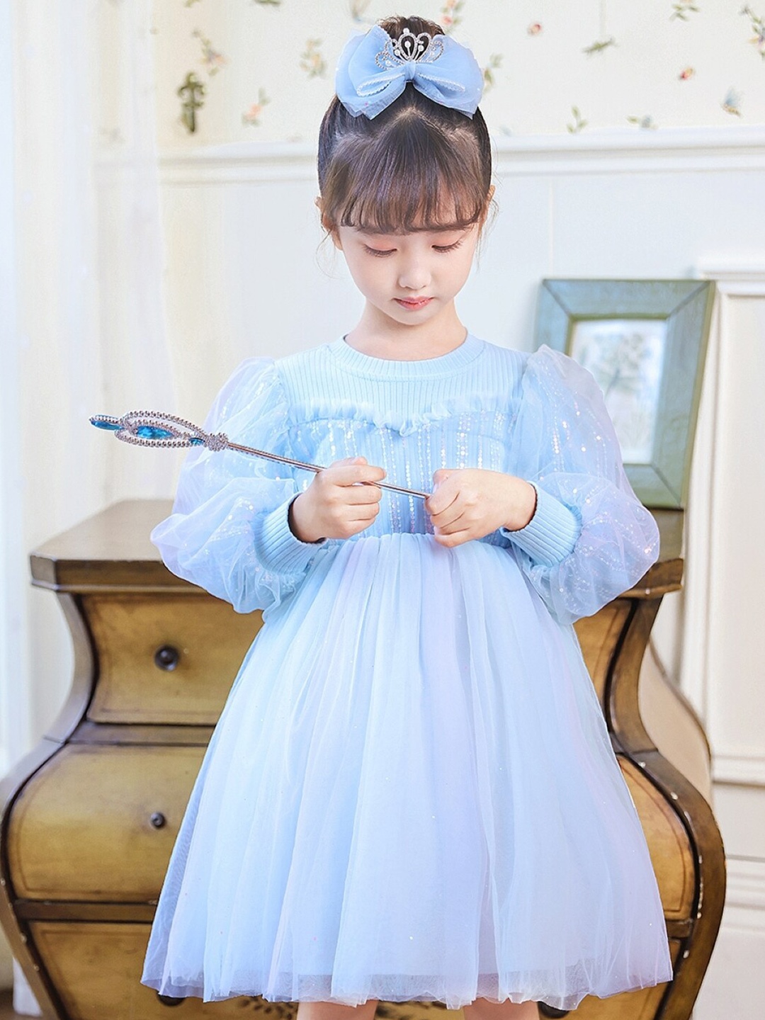 

StyleCast Girls Blue Fit & Flare Dress
