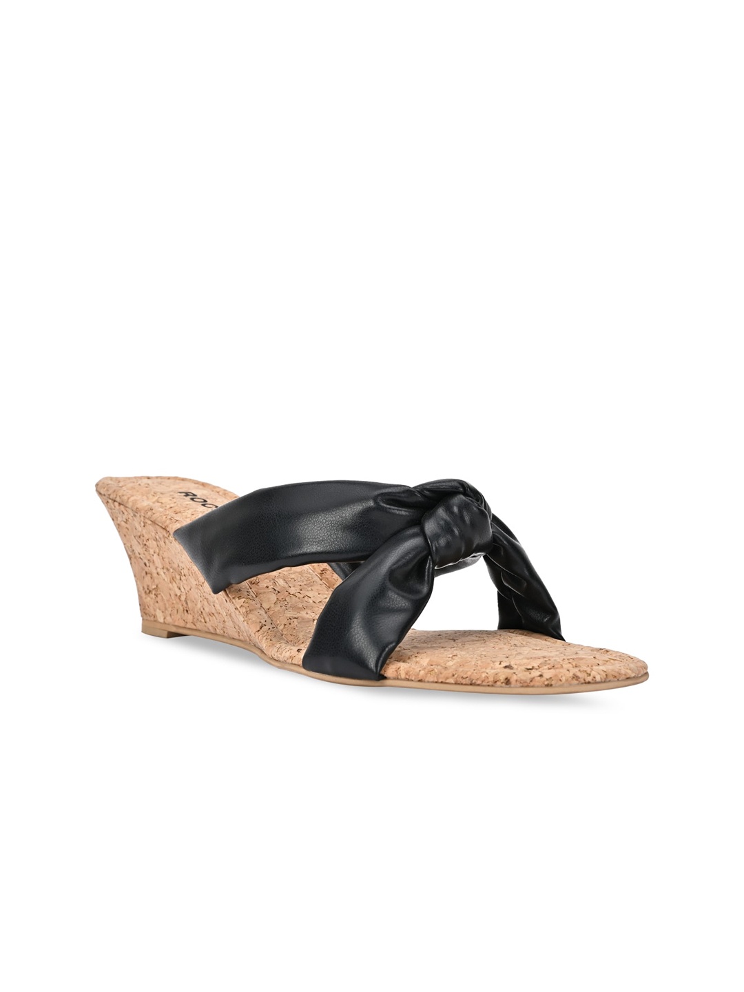

Rocia Open Toe Wedge Heels, Black