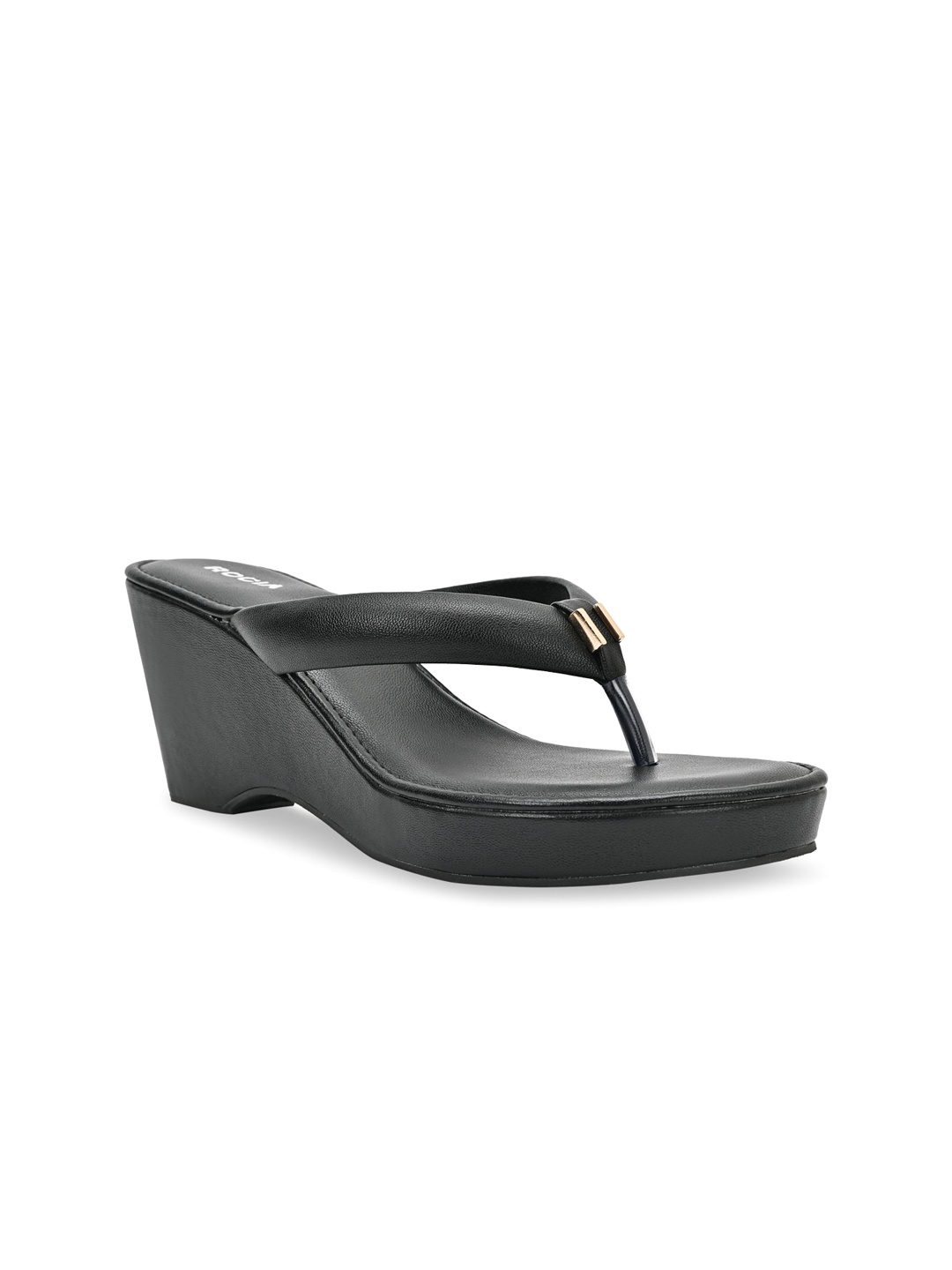 

Rocia Open Toe Wedge Heels, Black