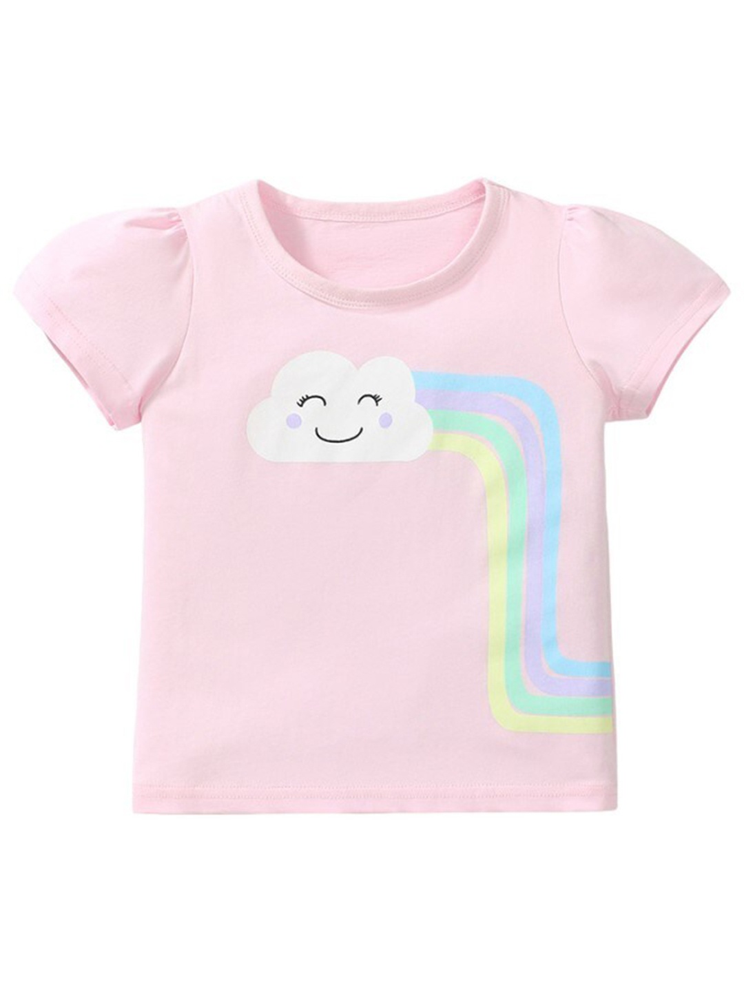 

StyleCast x Revolte Girls Graphic Printed Cotton T-shirt, Pink