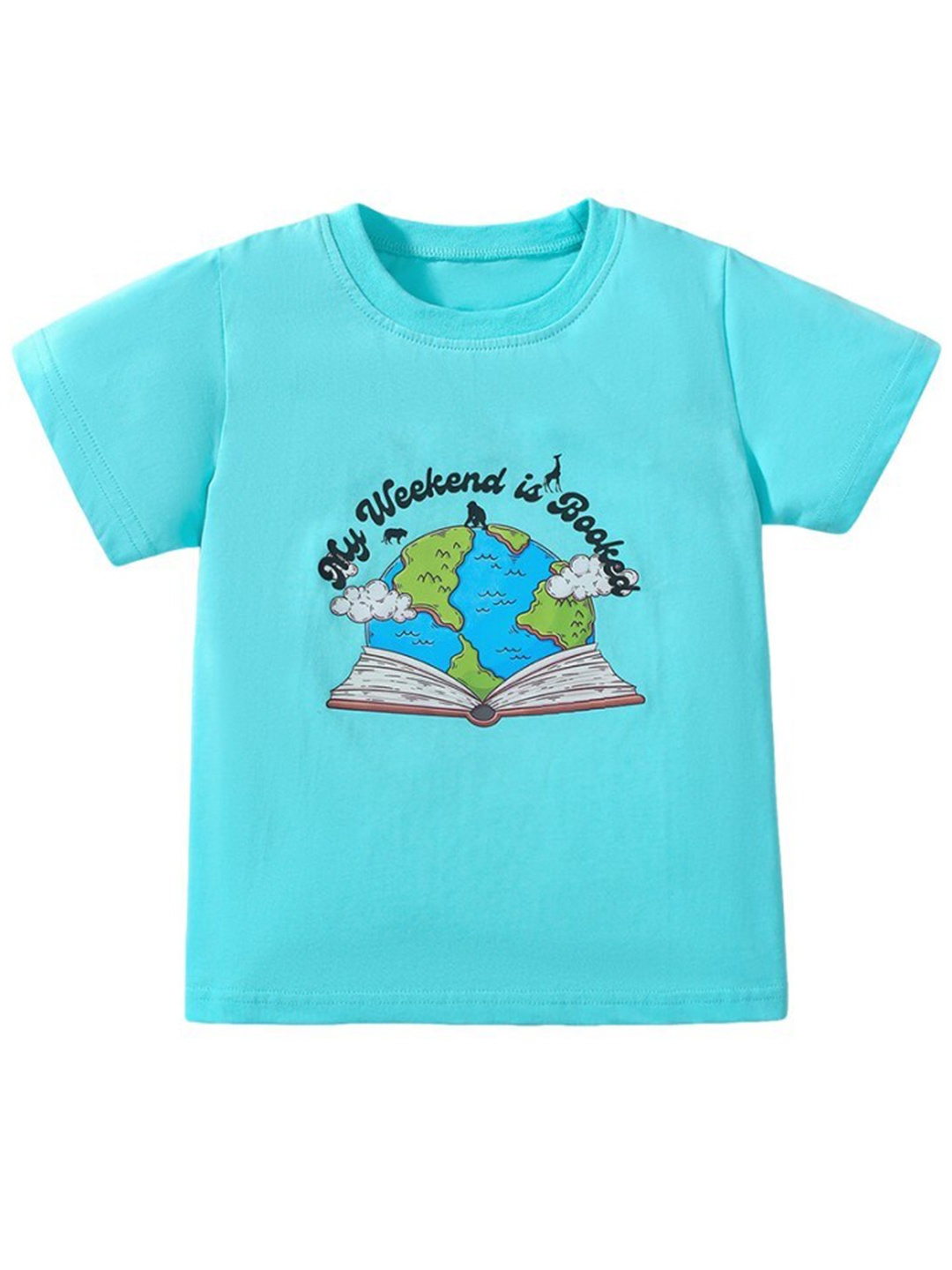 

StyleCast x Revolte Kids Graphic Printed Cotton T-shirt, Blue
