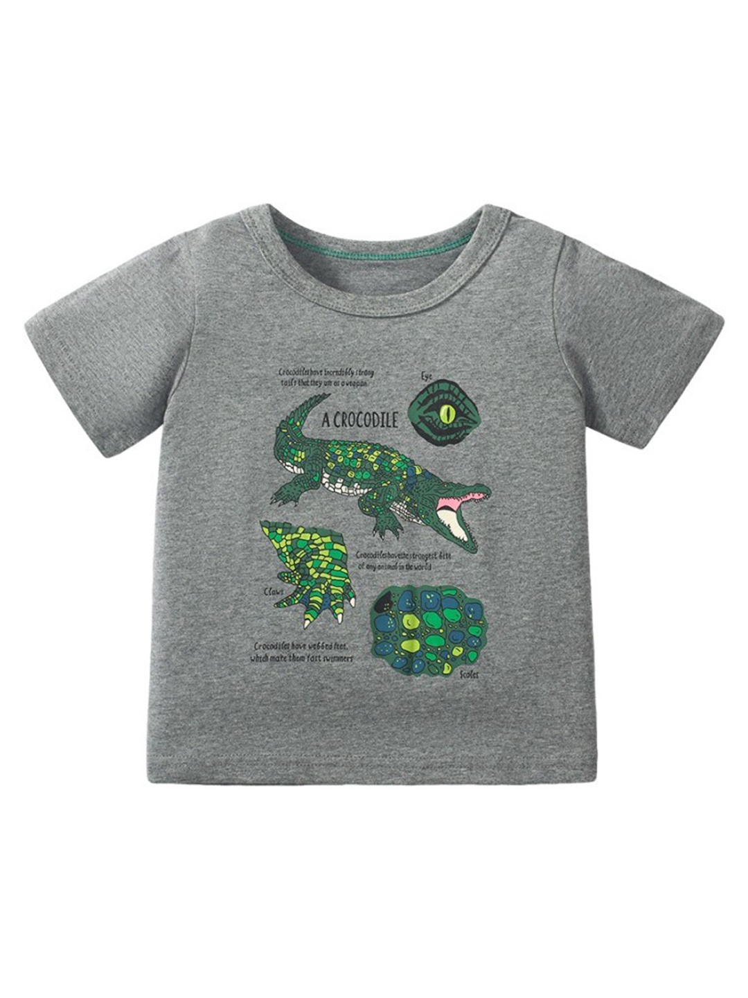 

StyleCast x Revolte Boys Graphic Printed Cotton T-Shirt, Grey