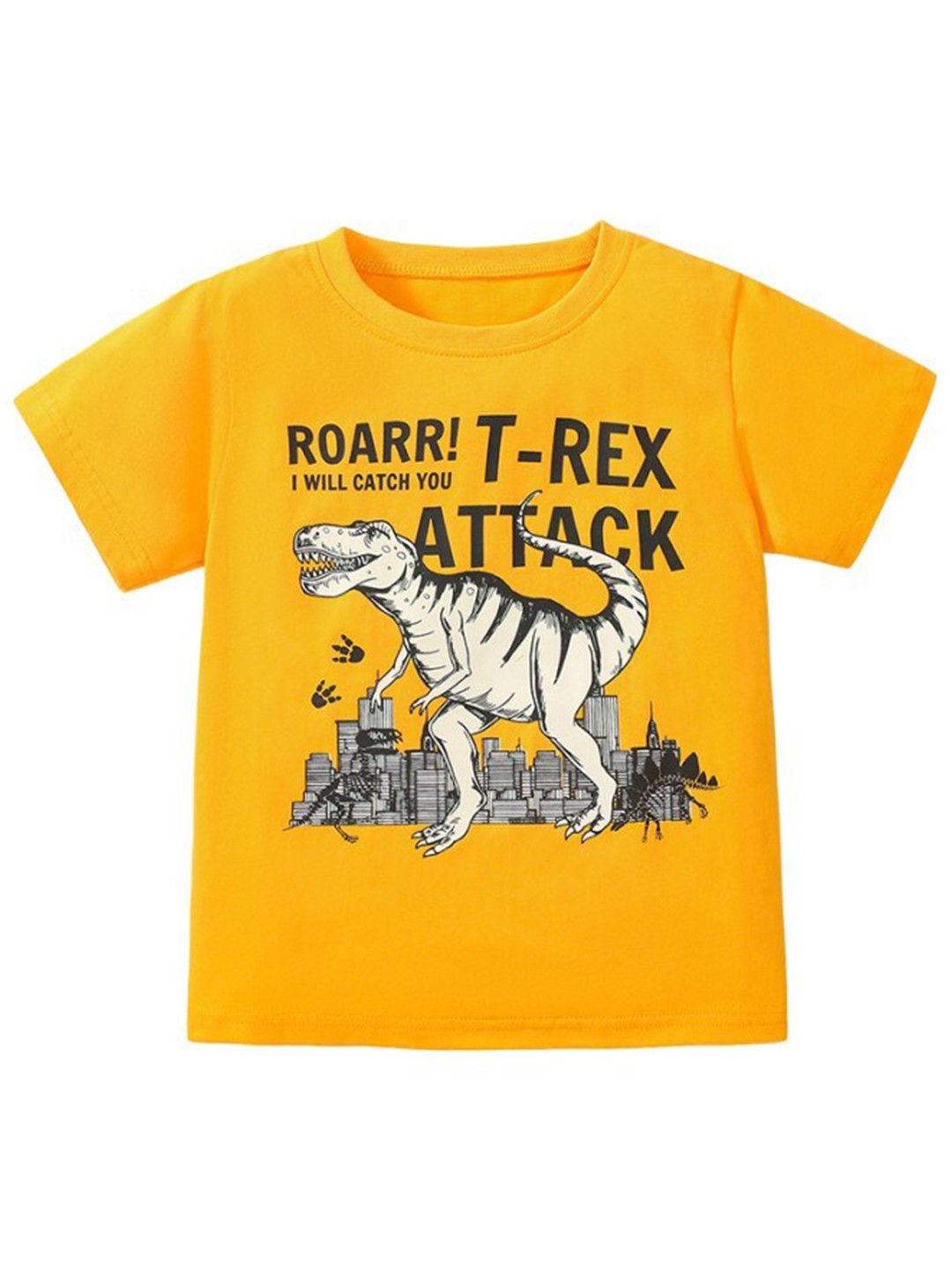 

StyleCast x Revolte Boys Typography Printed Cotton T-shirt, Orange