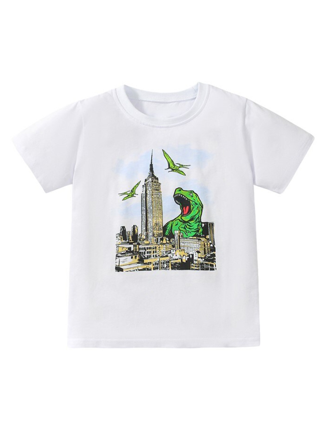 

StyleCast x Revolte Boys Graphic Printed Cotton T-shirt, White