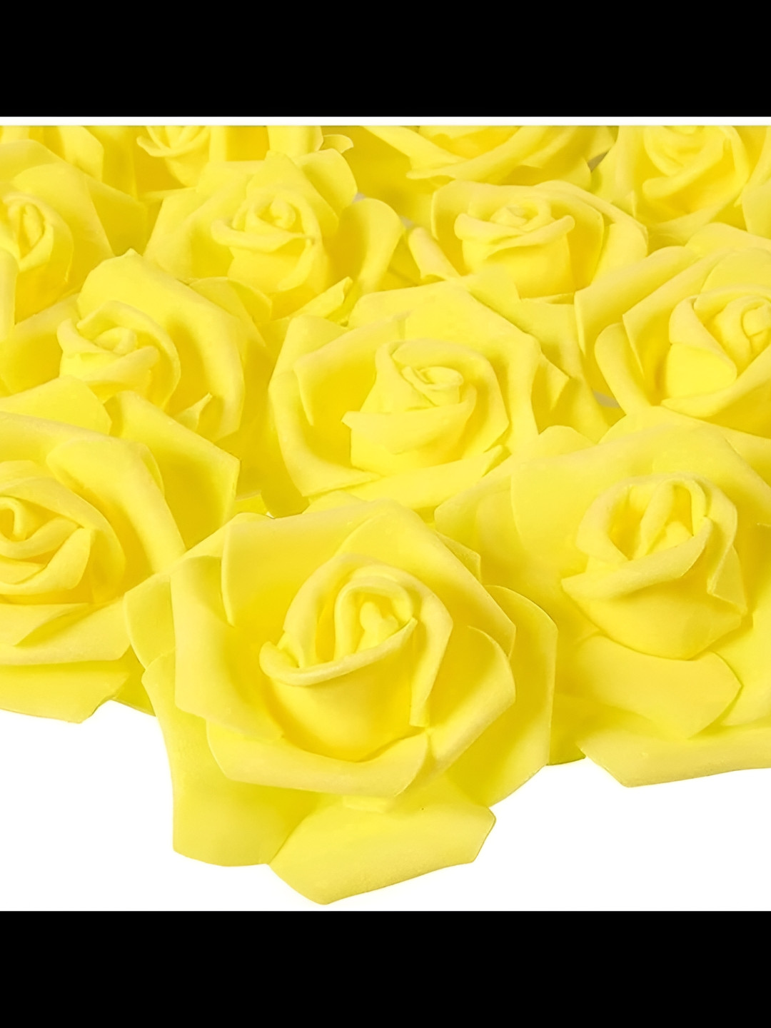 

Satyam Kraft Yellow 6 Pieces Rose Artificial Flowers