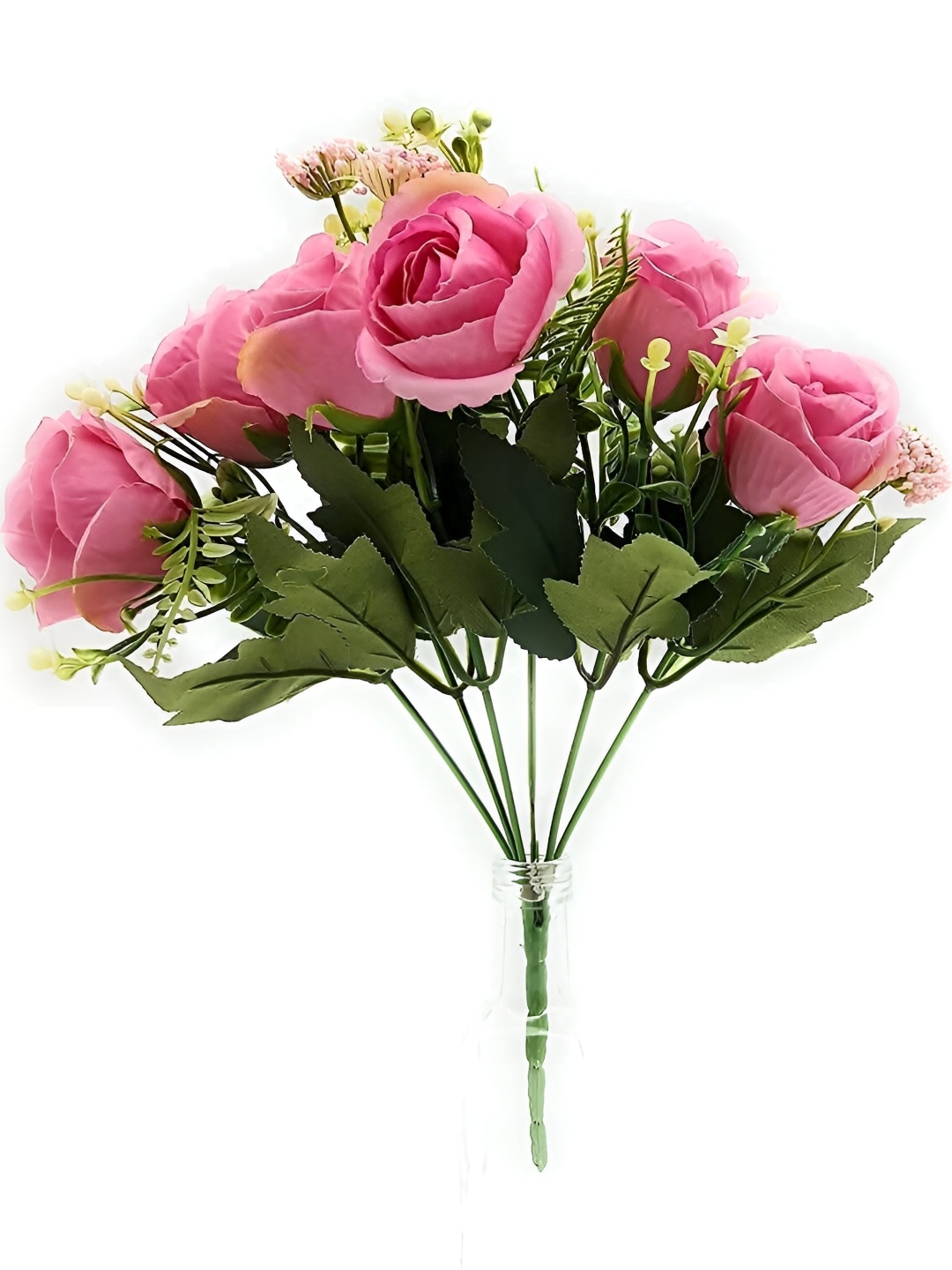 

Satyam Kraft Pink Dahlia Artificial Plant