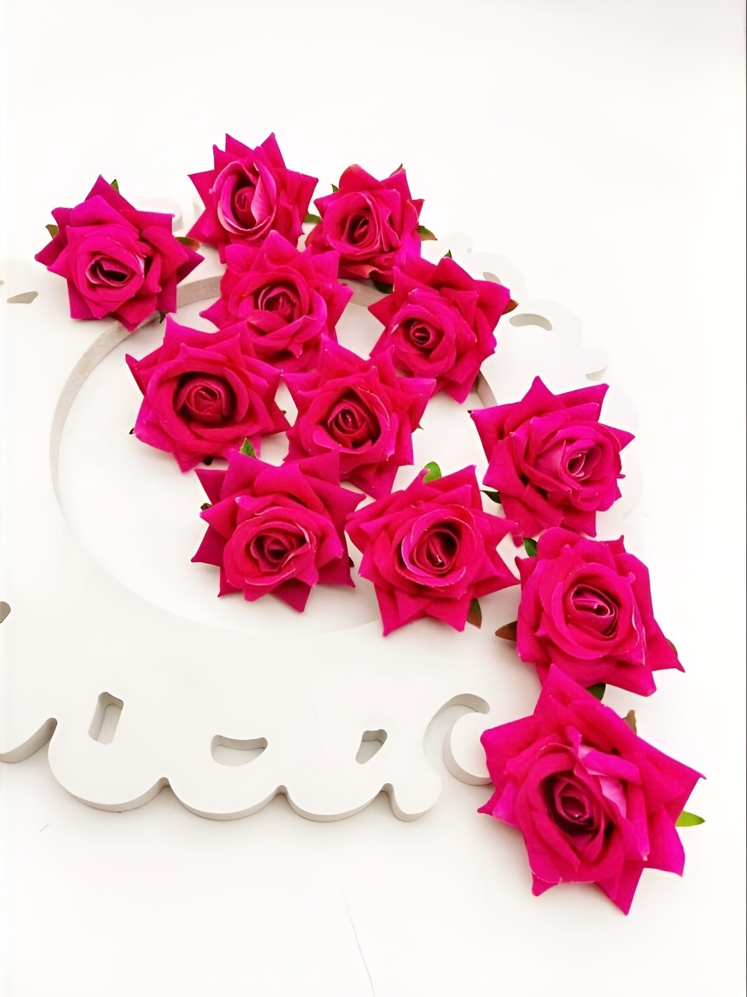 

Satyam Kraft Pink 6 Pieces Rose Artificial Flowers
