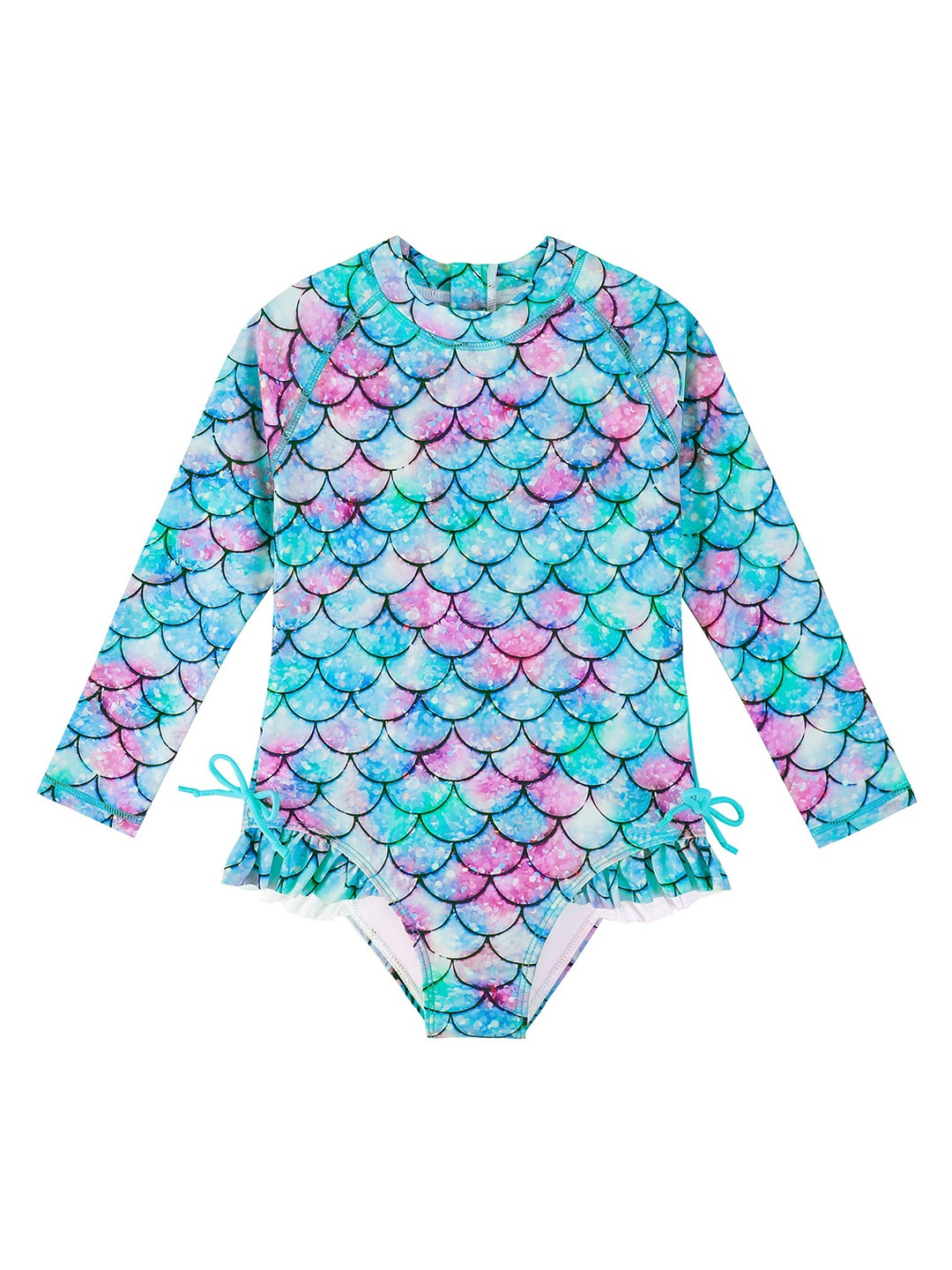 

StyleCast x Revolte Girls Printed Long Sleeves Bodysuit, Blue