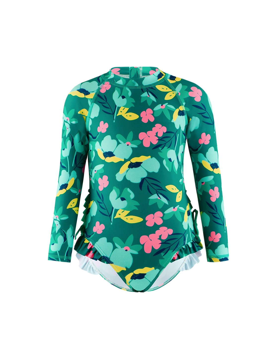 

StyleCast x Revolte Girls Printed Long Sleeves Bodysuit, Green