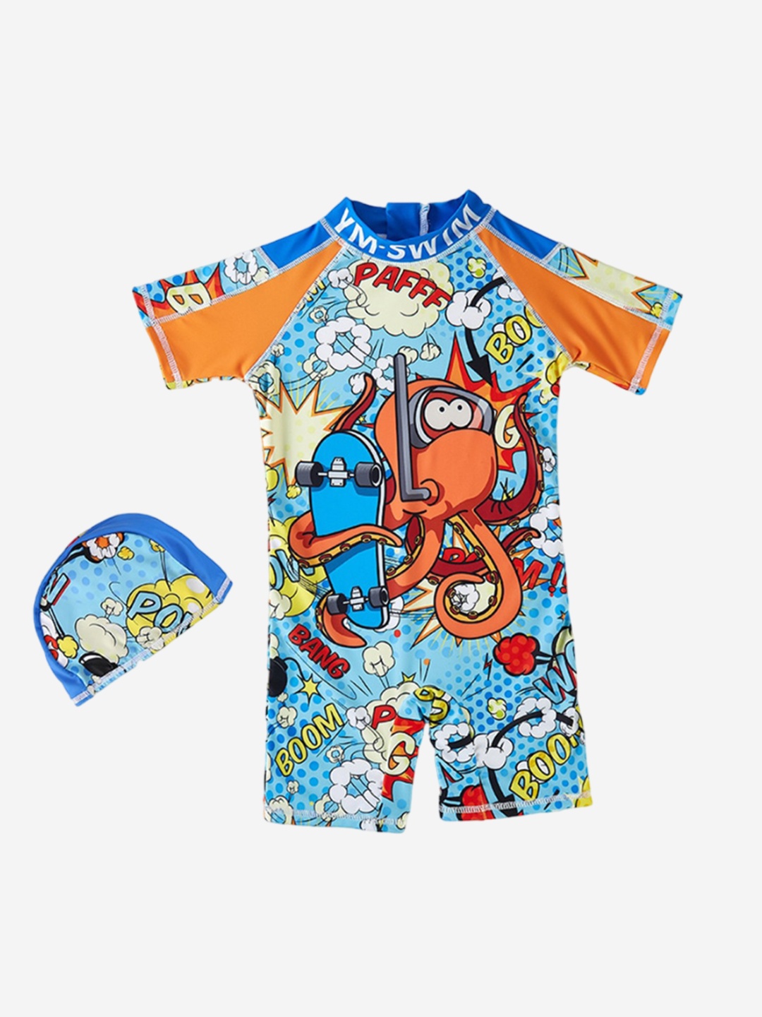 

StyleCast x Revolte Boys Printed Legsuit With Cap, Blue