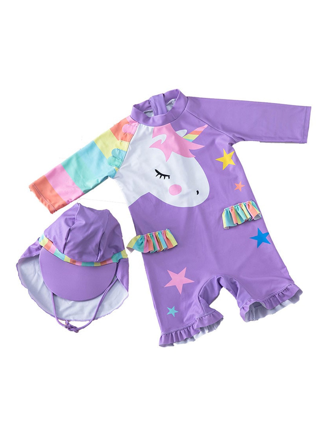 

StyleCast x Revolte Girls Printed Legsuit With Cap, Purple