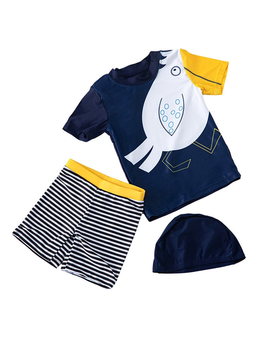 

StyleCast x Revolte Boys Printed Swim Set, Navy blue