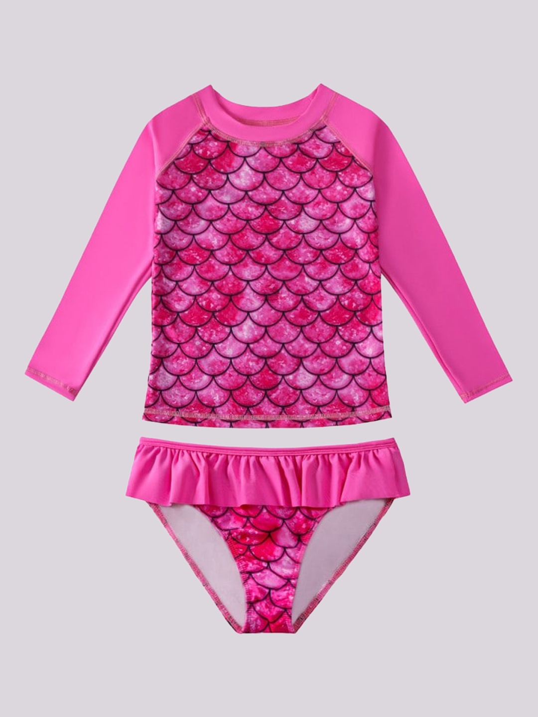 

StyleCast x Revolte Girls Pink Animal Printed Swim Set