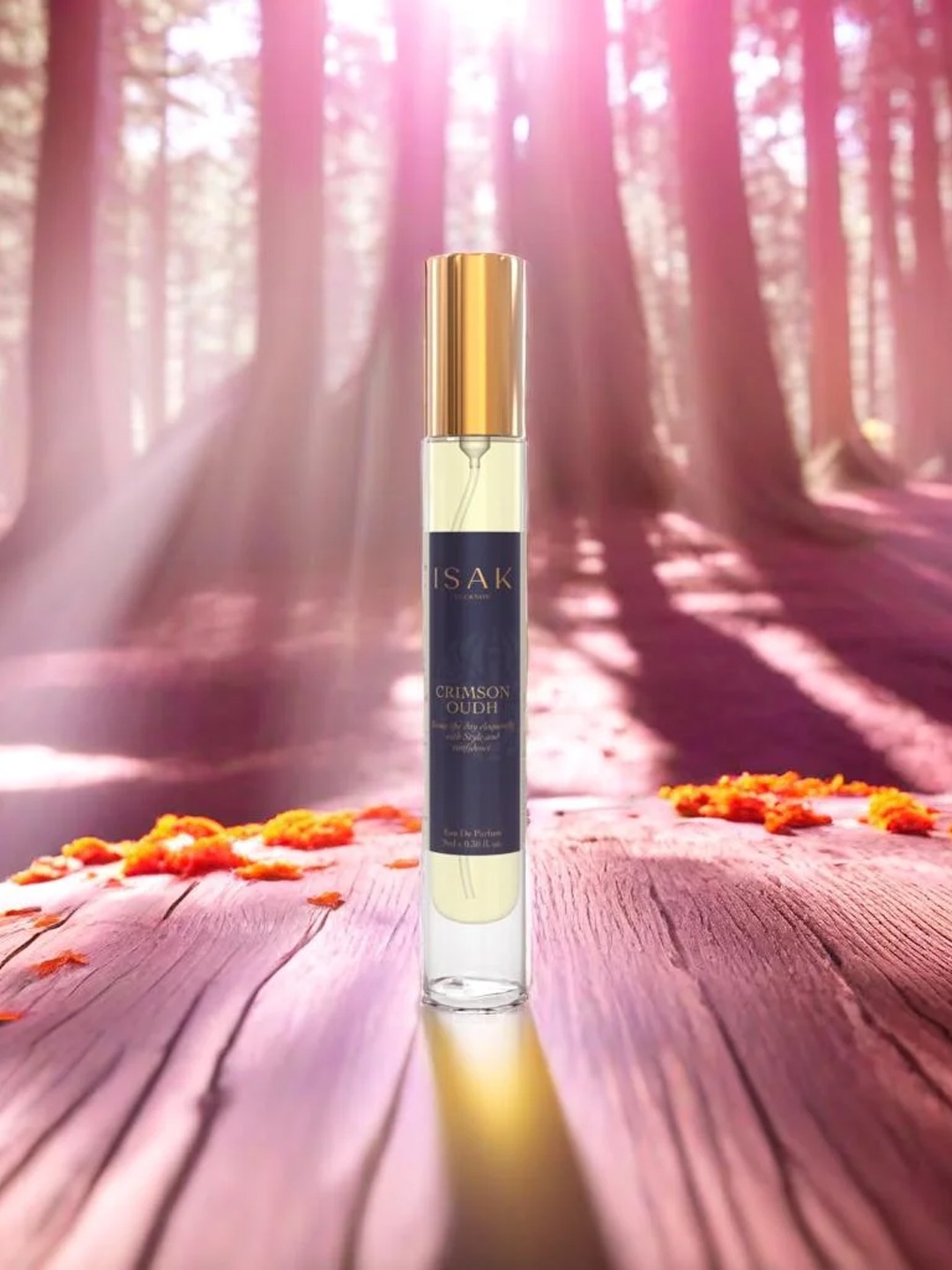 

Isak Crimson Oudh Long Lasting Eau De Parfum - 9ml, Transparent