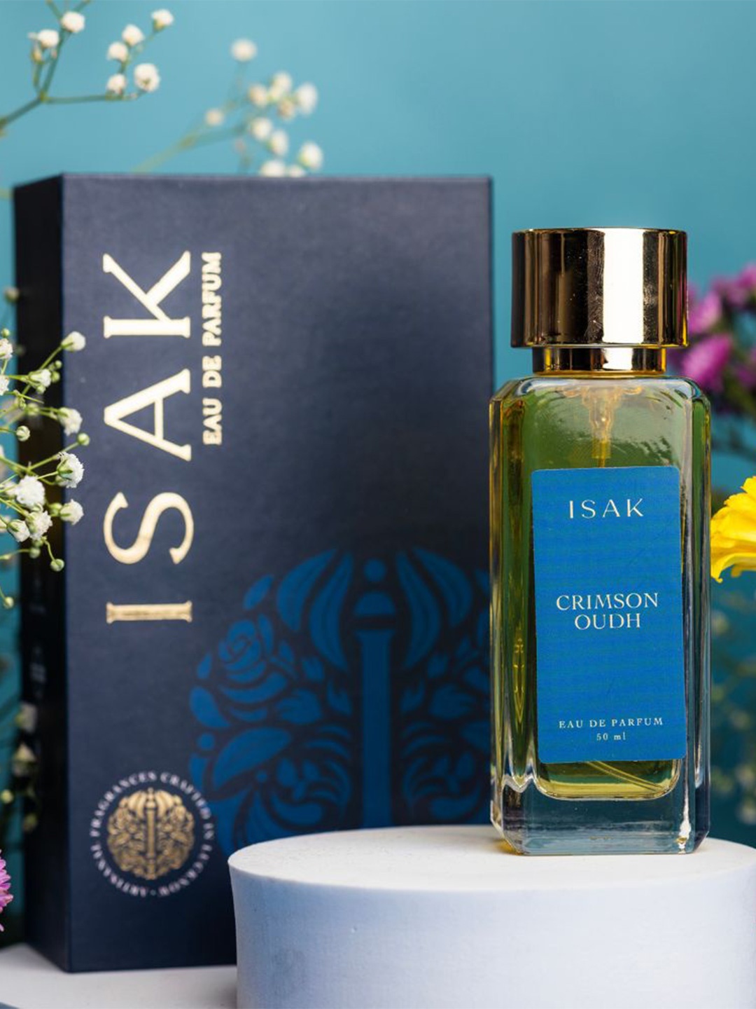 

Isak Crimson Oudh Long Lasting Eau De Parfum - 50ml, Navy blue