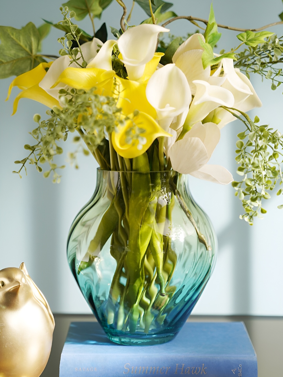 

Pure Home and Living Blue Ombre Swirl Textured Vase