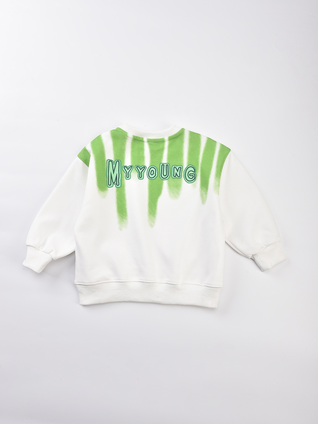 

StyleCast x Revolte Boys Cotton Round Neck Knitted Straight Sweatshirt, White
