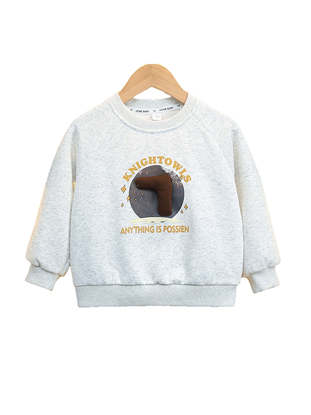 

StyleCast x Revolte Boys Grey Graphic Printed Cotton Sweatshirt