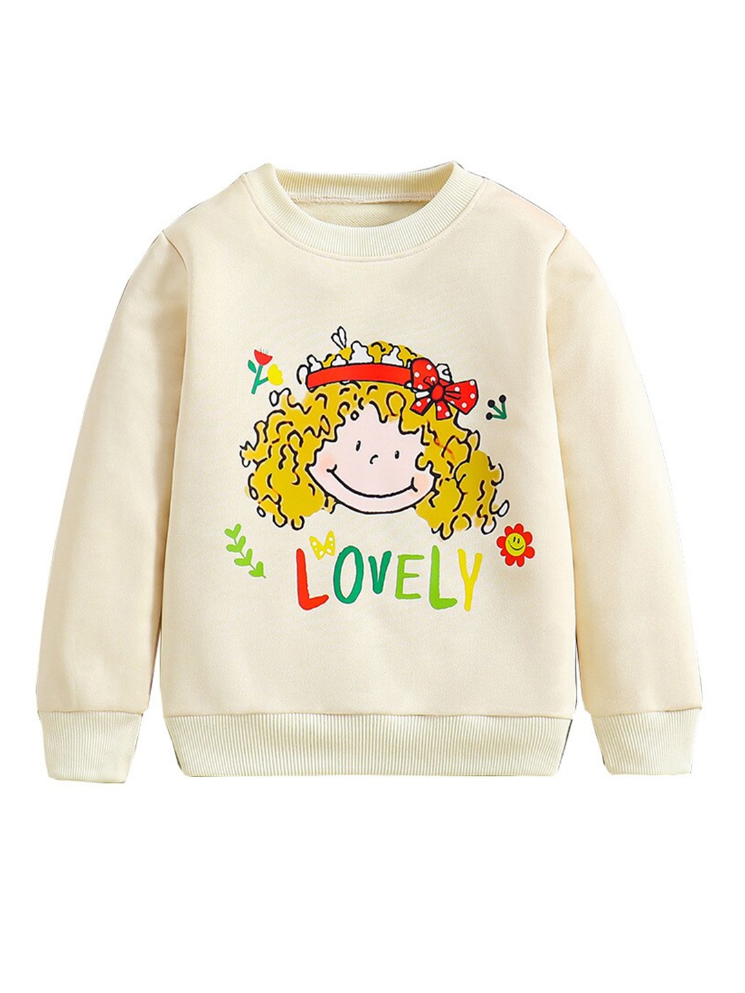 

StyleCast x Revolte Girls Graphic Printed Pullover, Beige