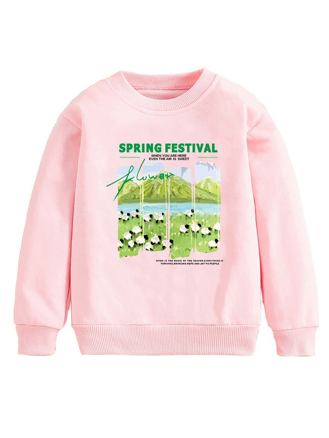 

StyleCast x Revolte Girls Graphic Printed Pullover, Pink